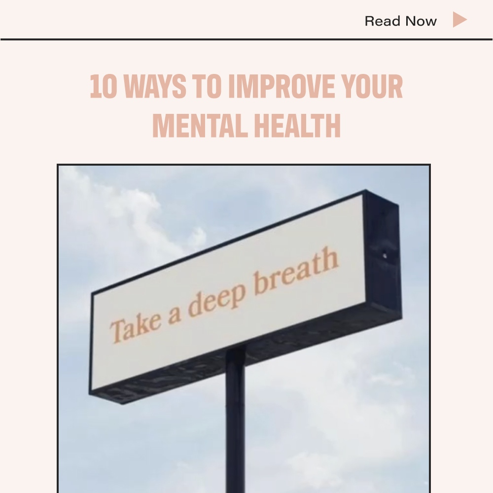 10 Ways To Improve Your Mental Health