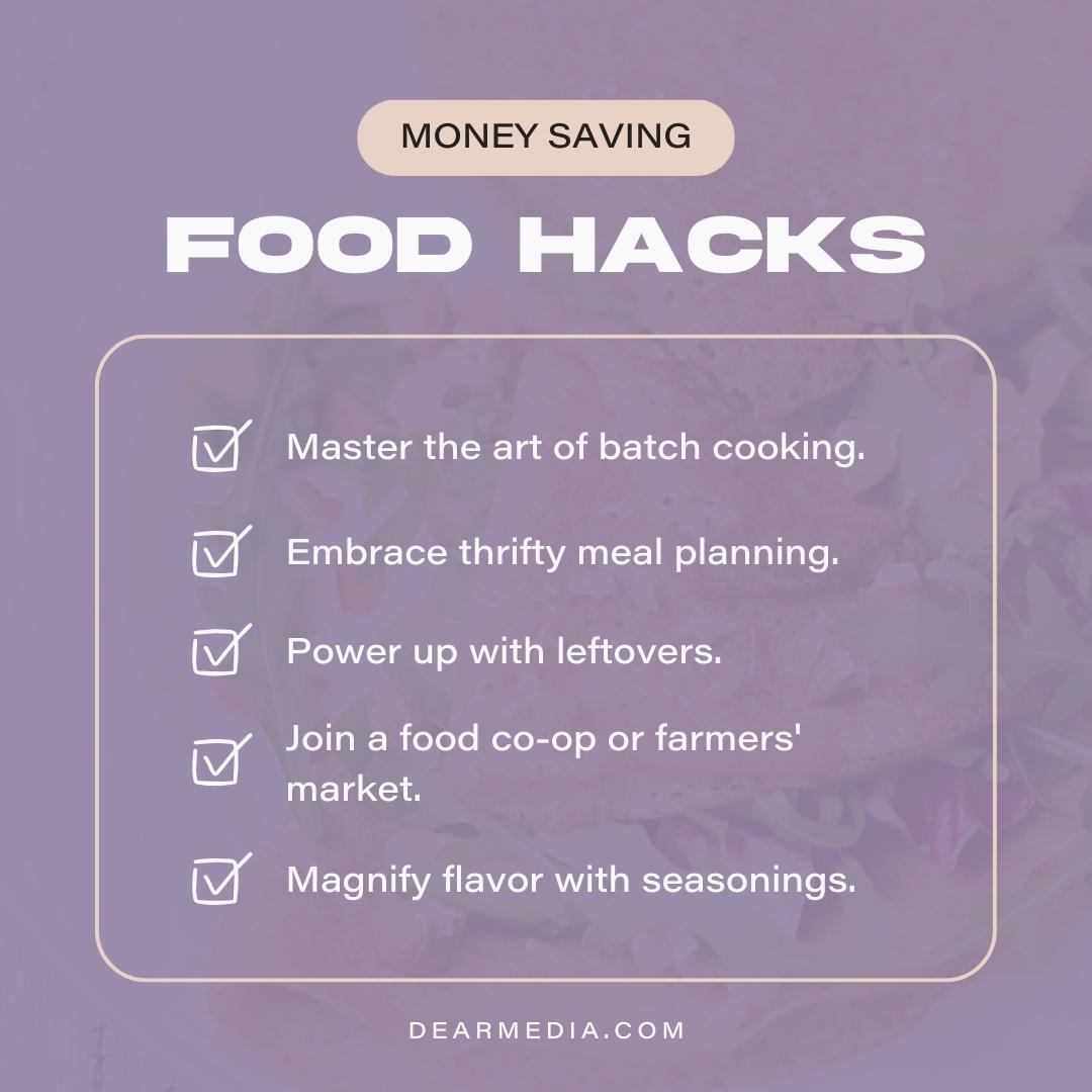 Money-saving food hacks