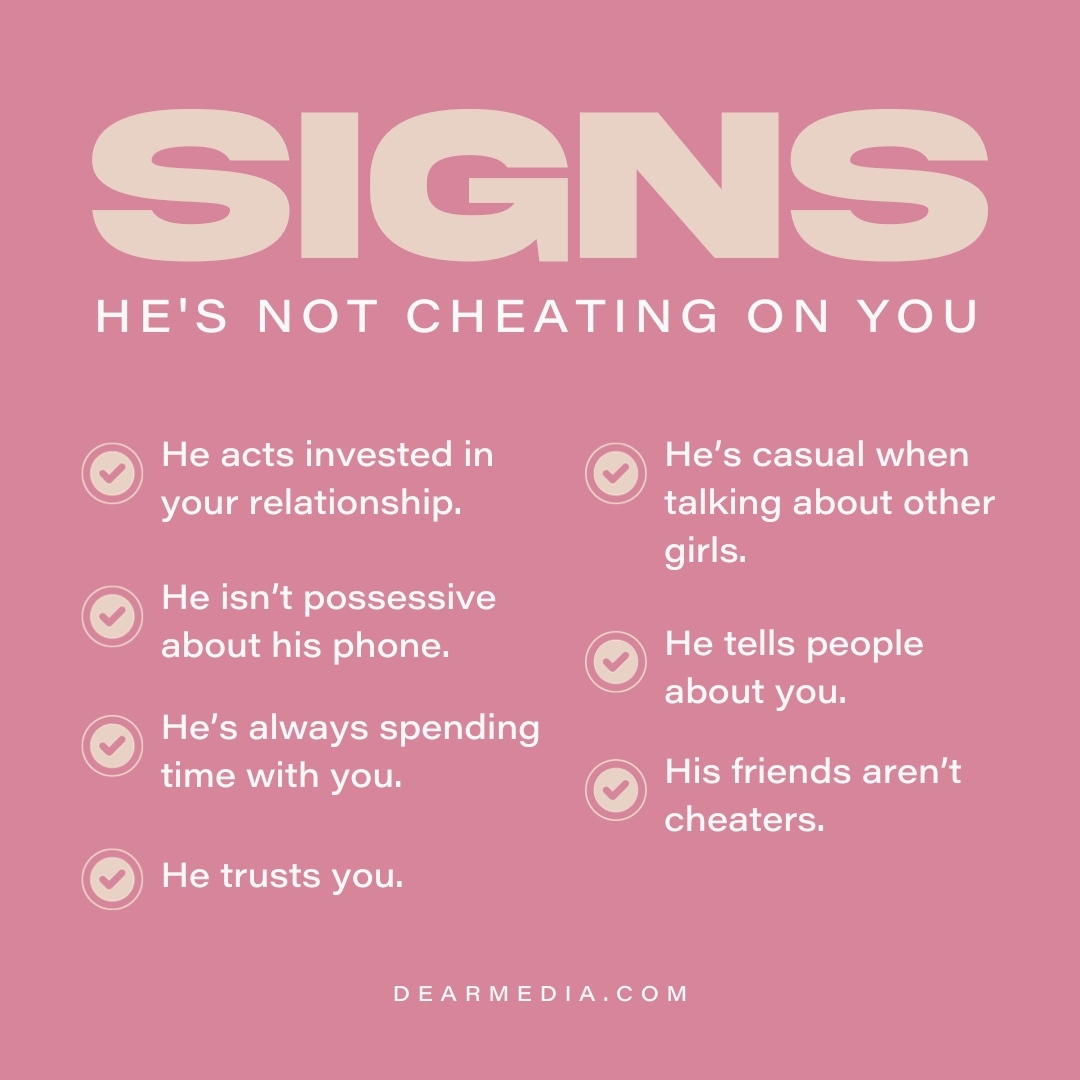 7 Signs He’s Not Cheating on You