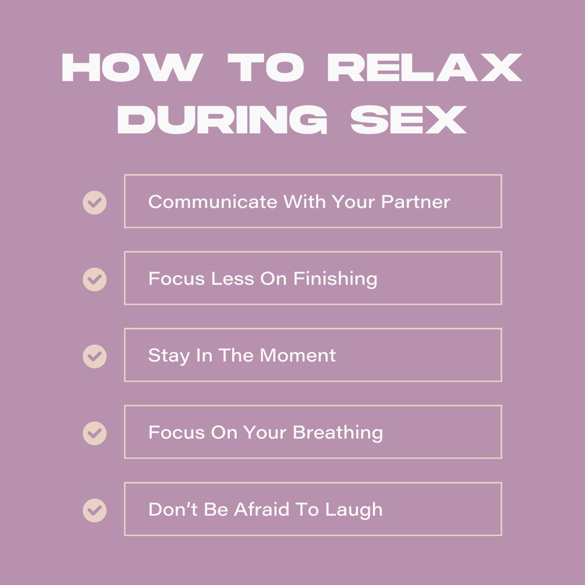 List of Ways on How To Relax During Sex