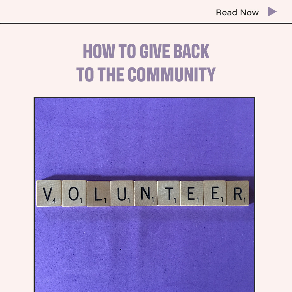 How To Give Back To The Community