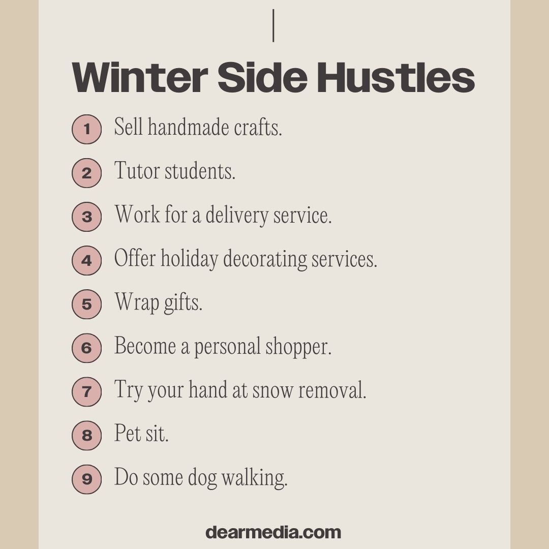 winter side hustles