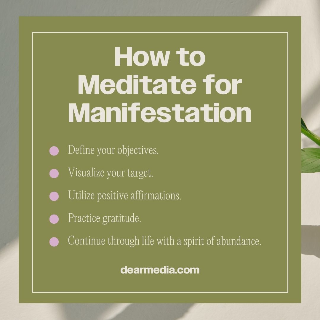 how to meditate for manisfetation