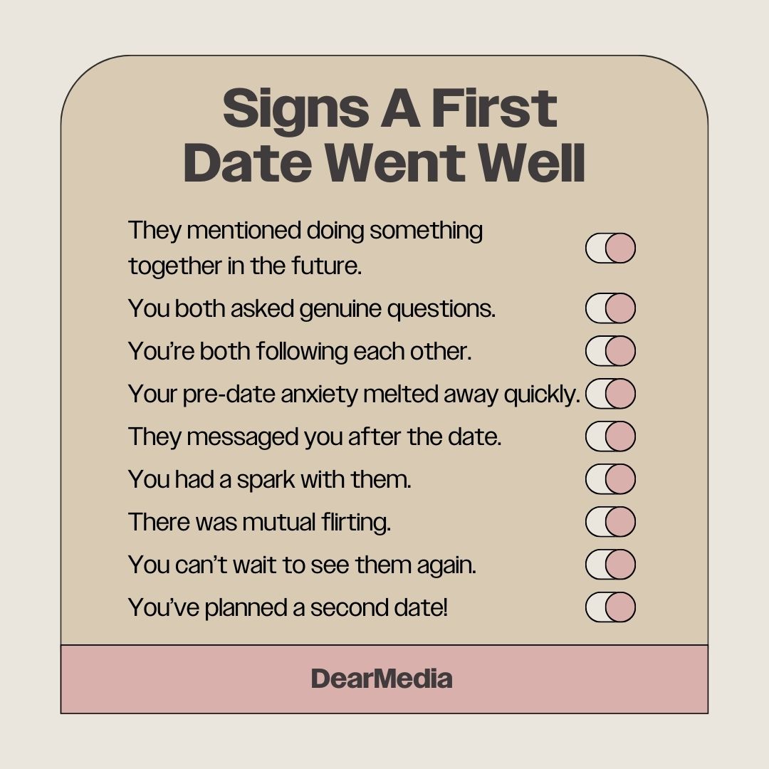 Signs A First Date Went Well