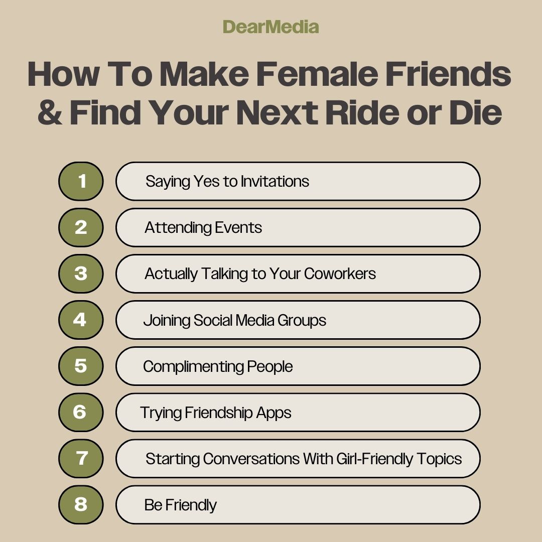 how to make female friends and find your next ride or die