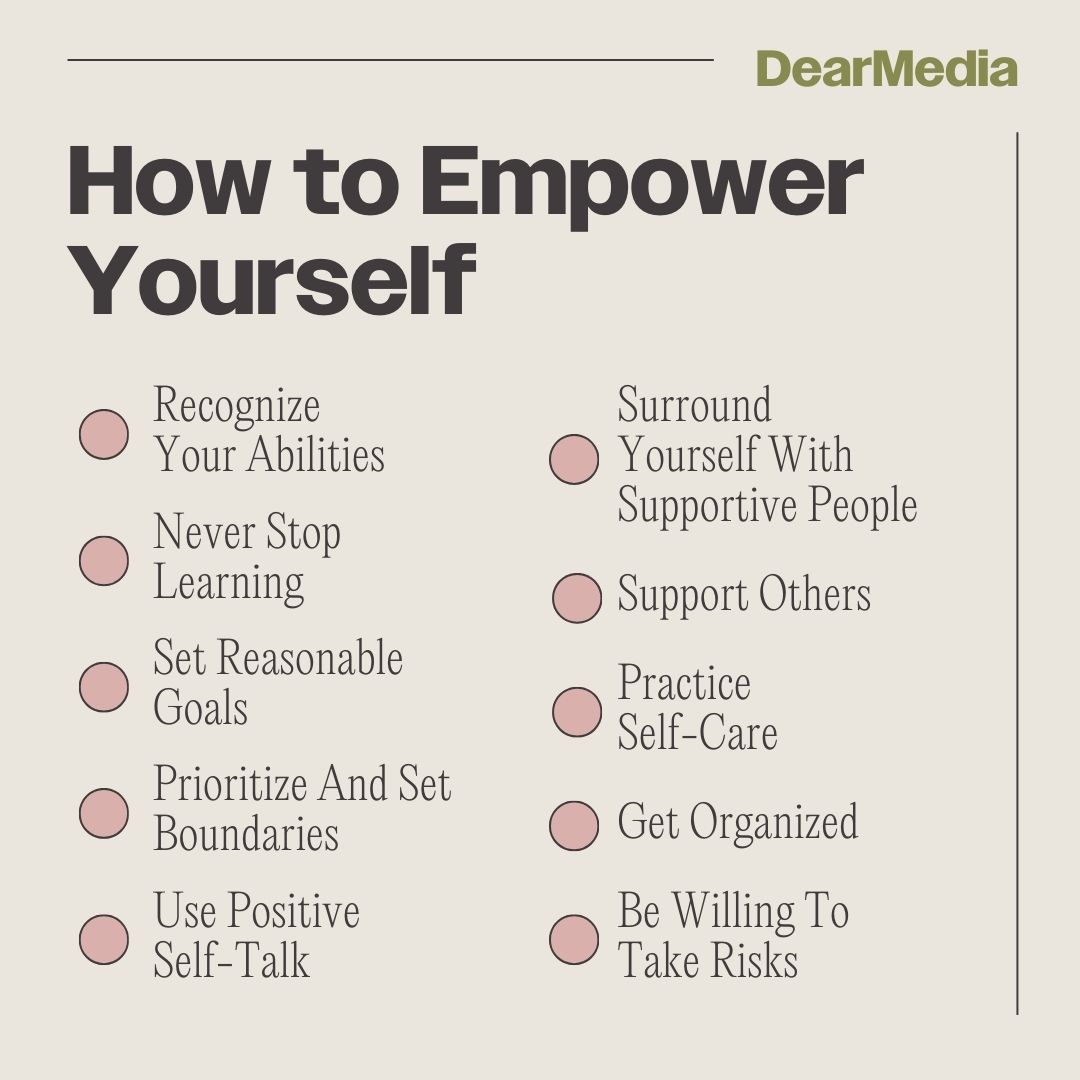 list of ways how to empower yourself