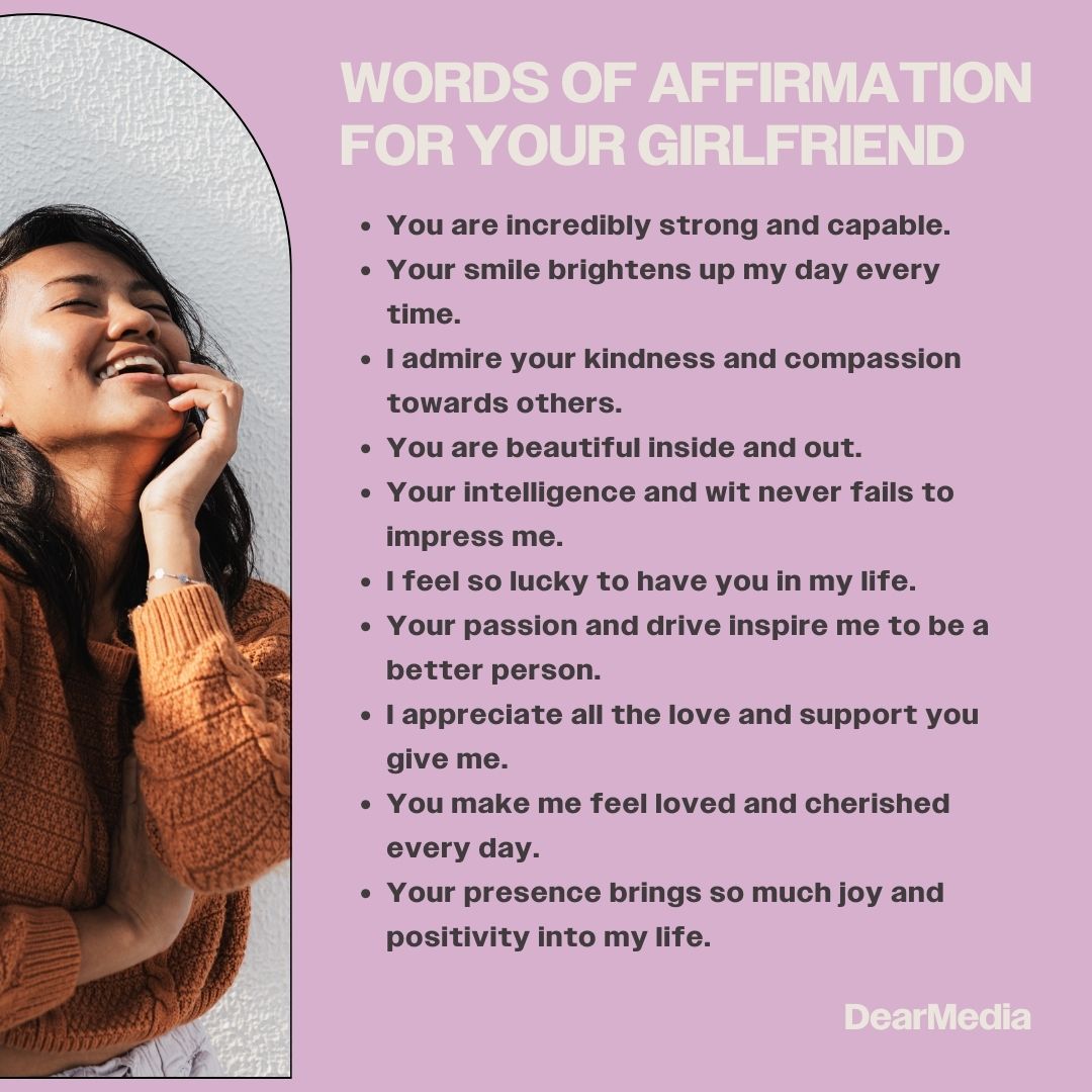 Words of Affirmations For Your Girlfriend 
