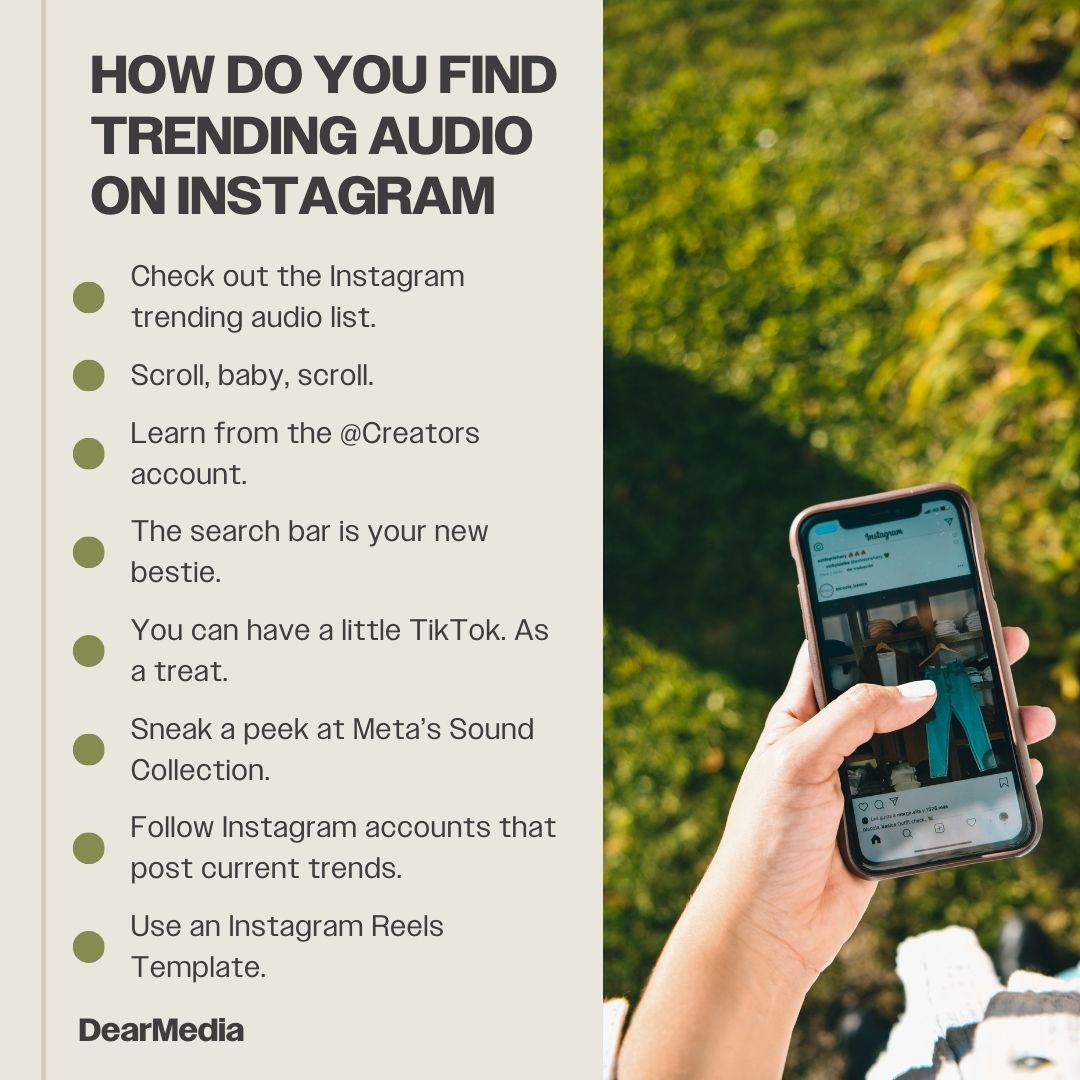 ways to find trending audio on instagram