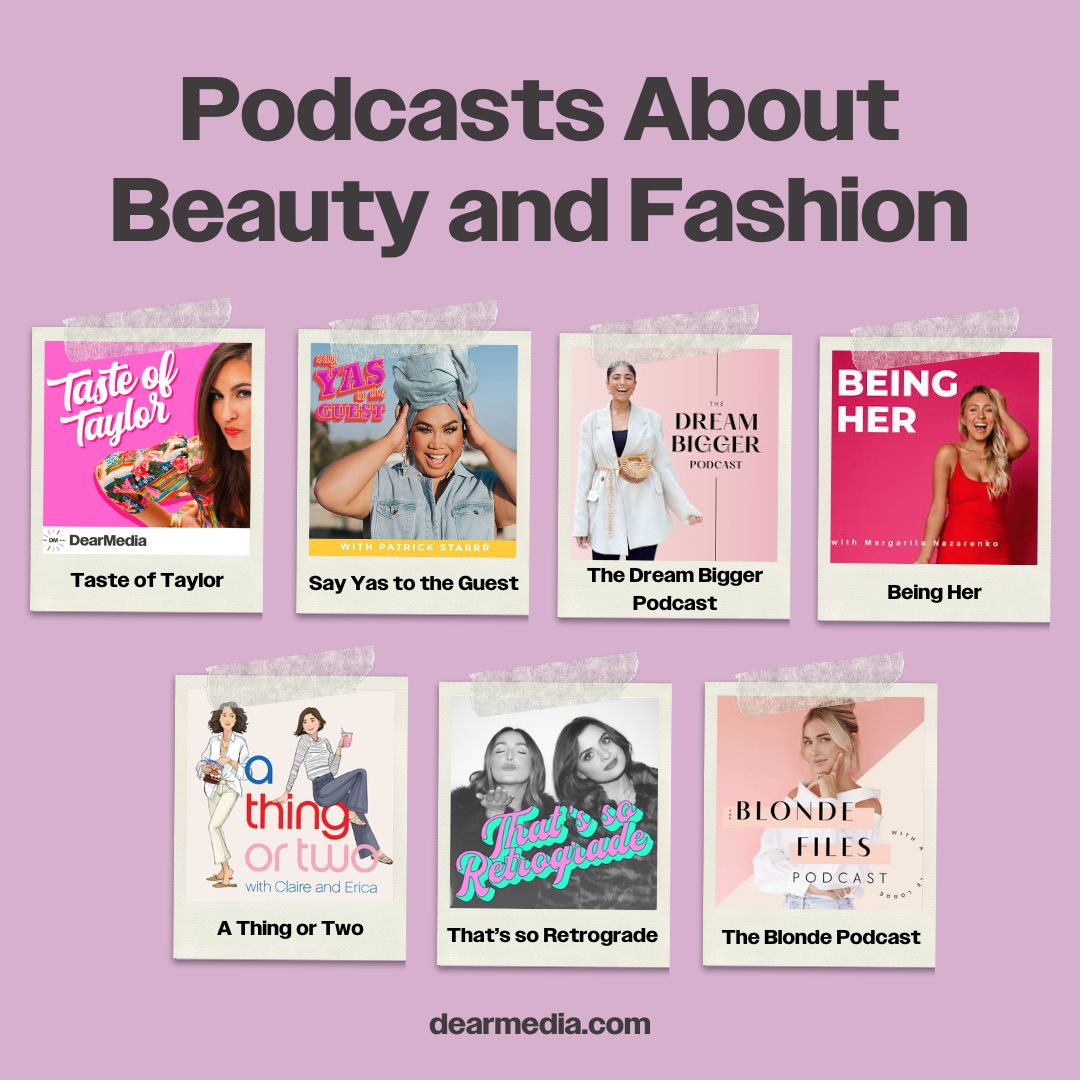 Another series of fashion and beauty podcast covers 