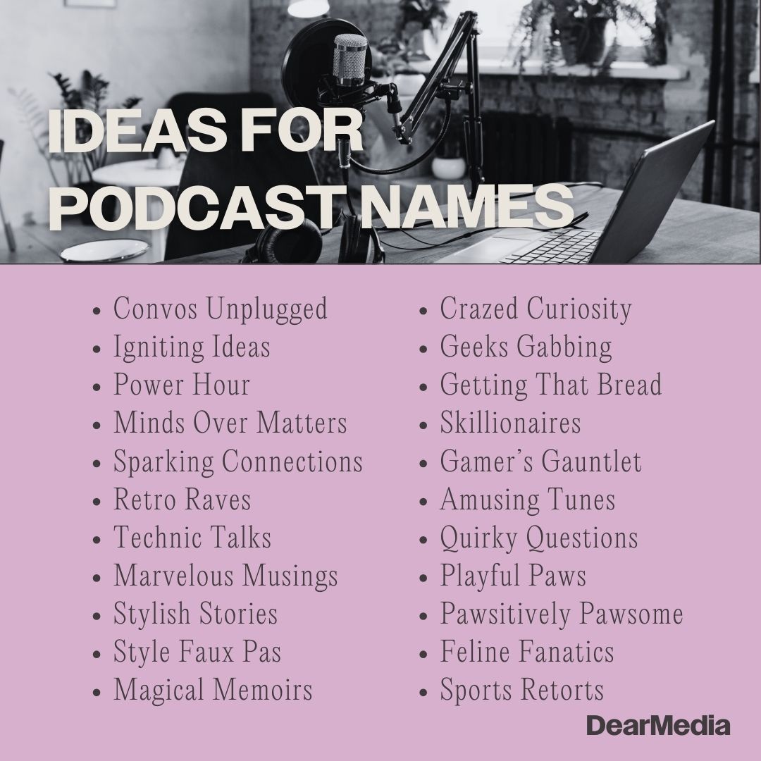 ideas for podcast names