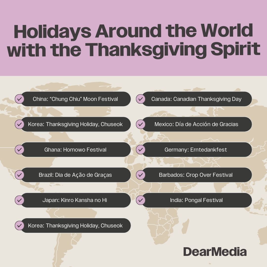 holidays around the world with the thanksgiving spirit