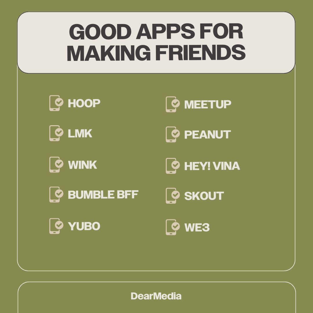 good apps for making friends list