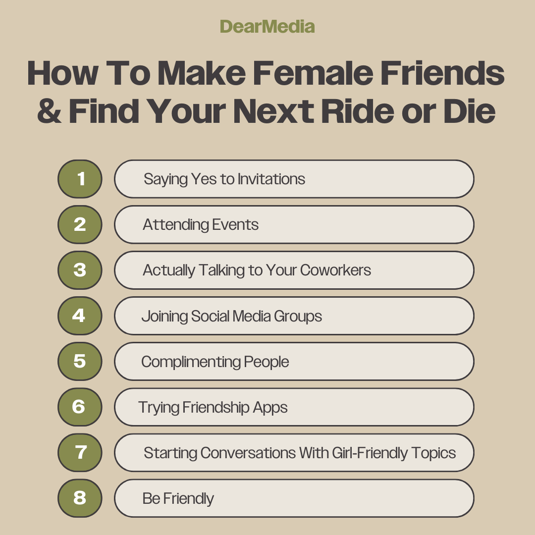 How to Make Female Friends and Find Your Next Ride or Die List