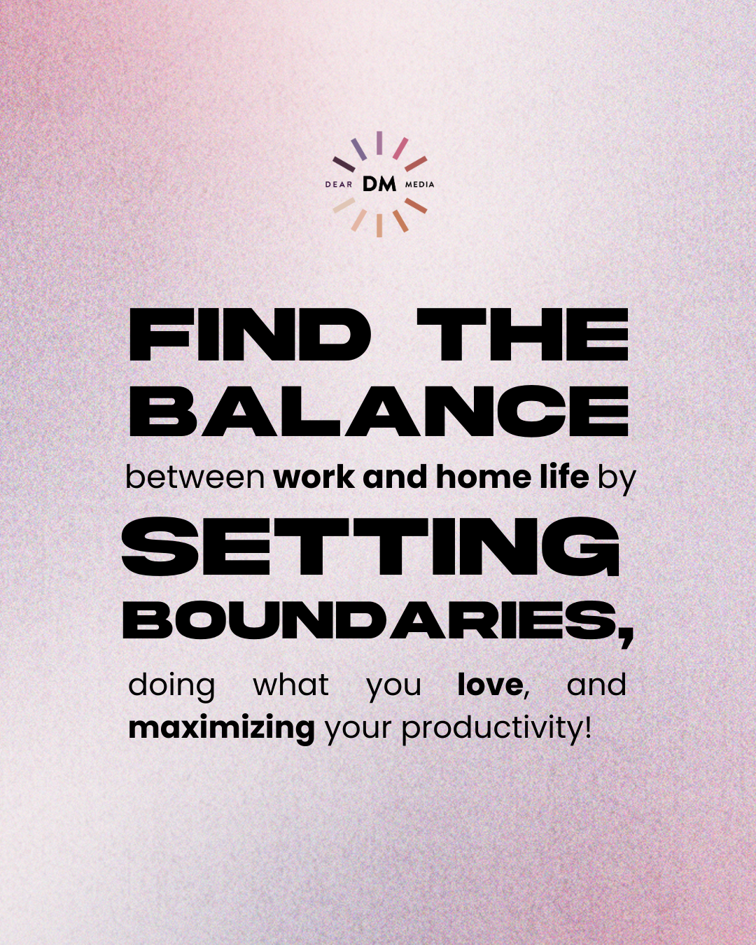 Find the Balance between Work and Home Life