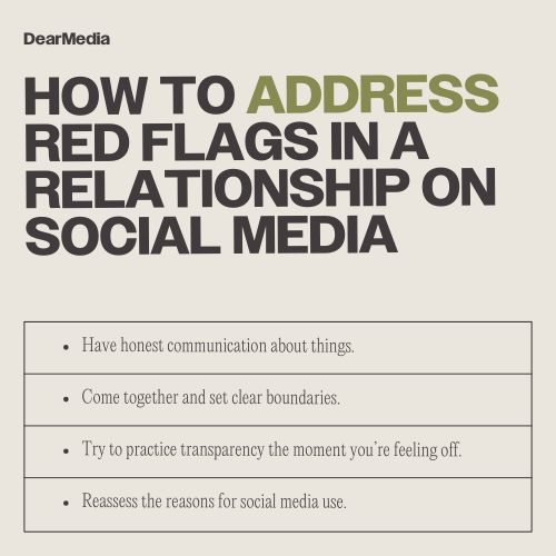 how to address red flags in a relationship on social media