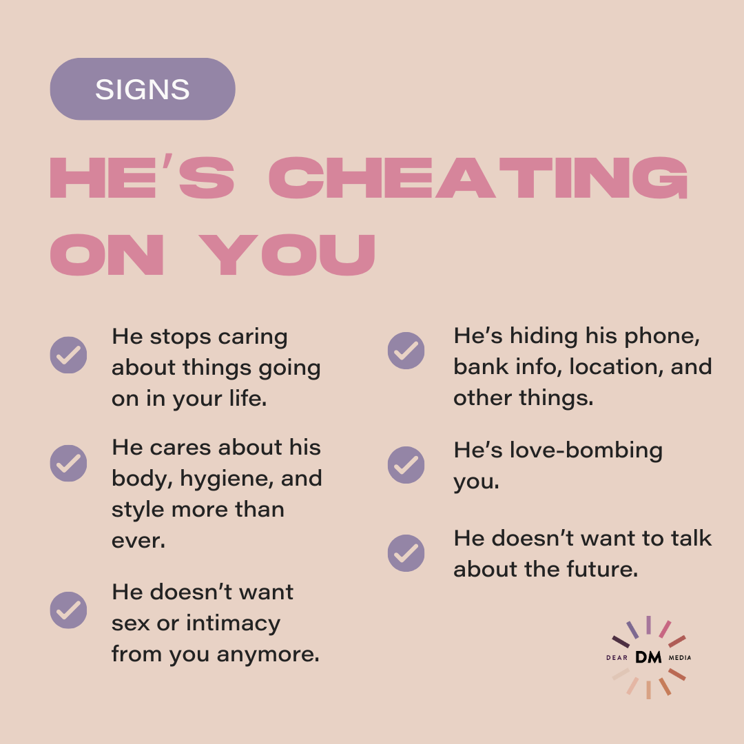 Signs He's Cheating On You List 2