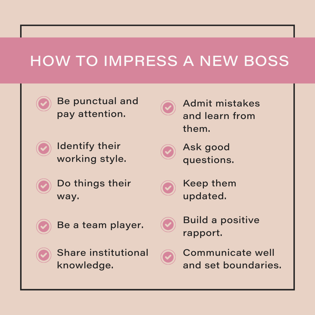 List of Ways on How To Impress a New Boss