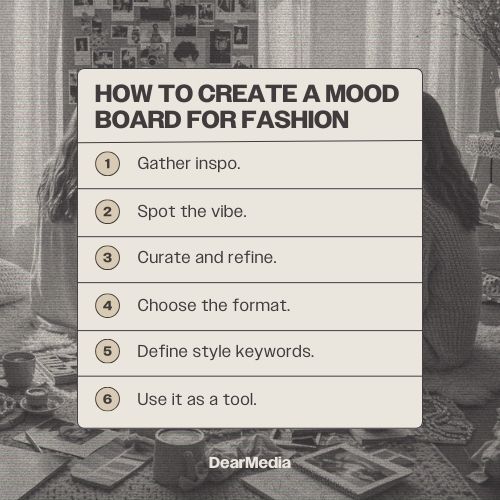 how to create a mood board for fashion