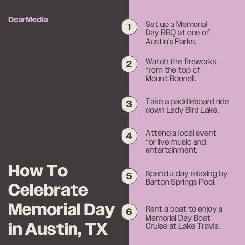how to celebrate memorial day in austin, tx
