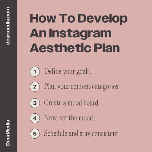 how to develop an instagram aesthetic plan