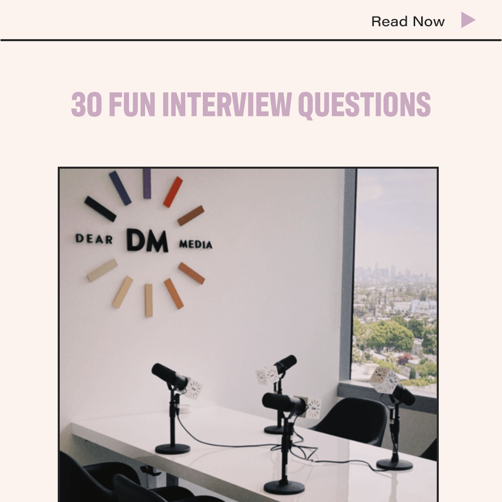 30 Fun Interview Questions