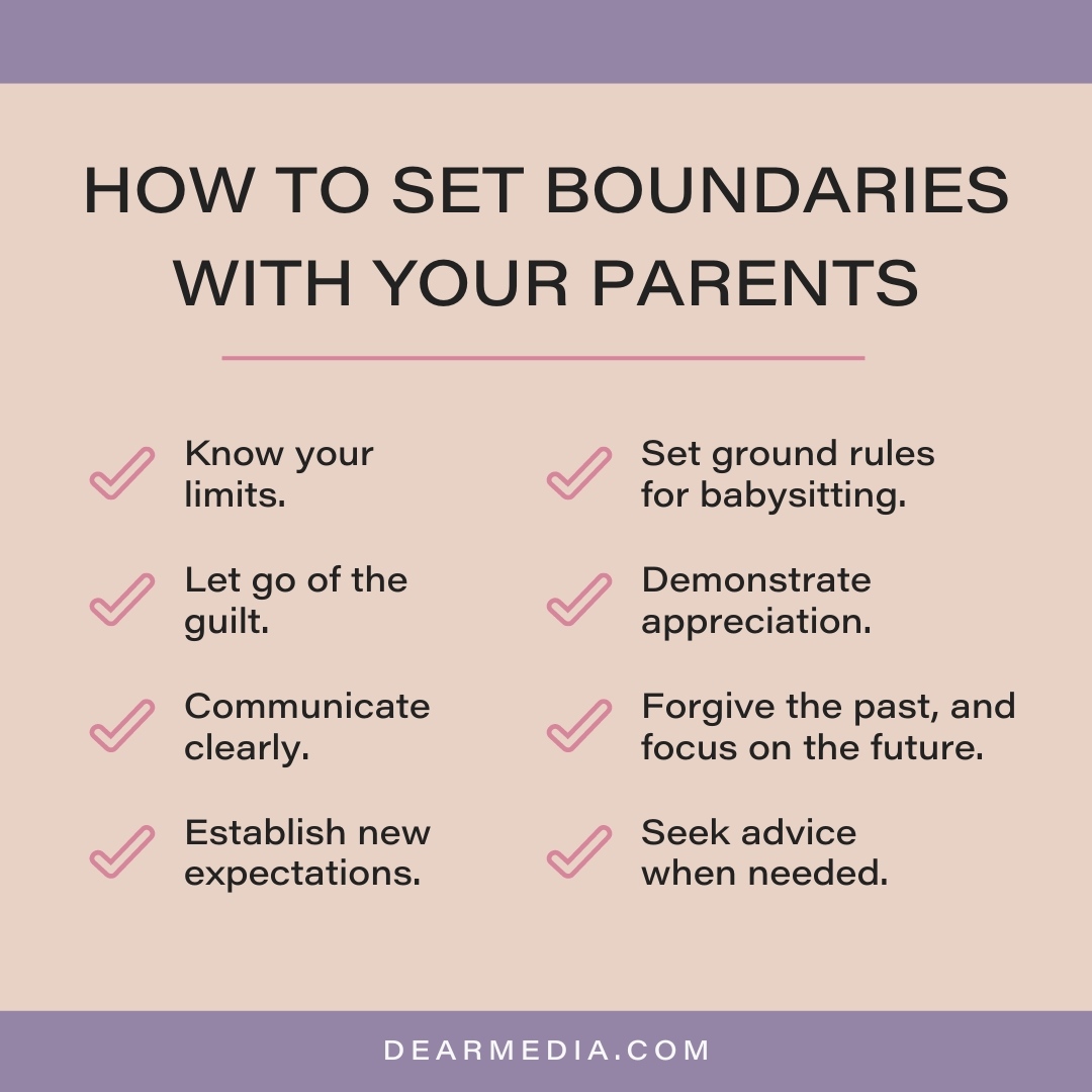 How to Set Boundaries with Parents List
