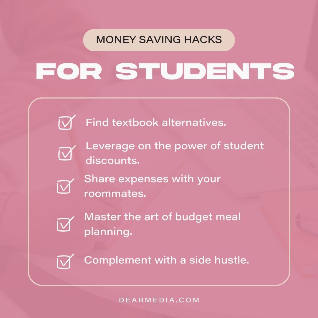 Money Saving Hacks For Students