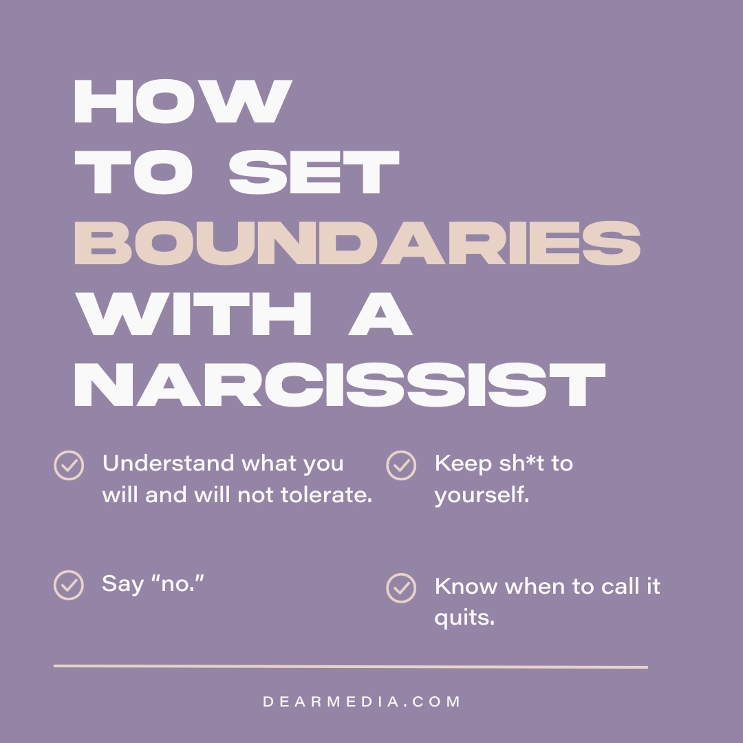 How To Set Boundaries With A Narcissist List